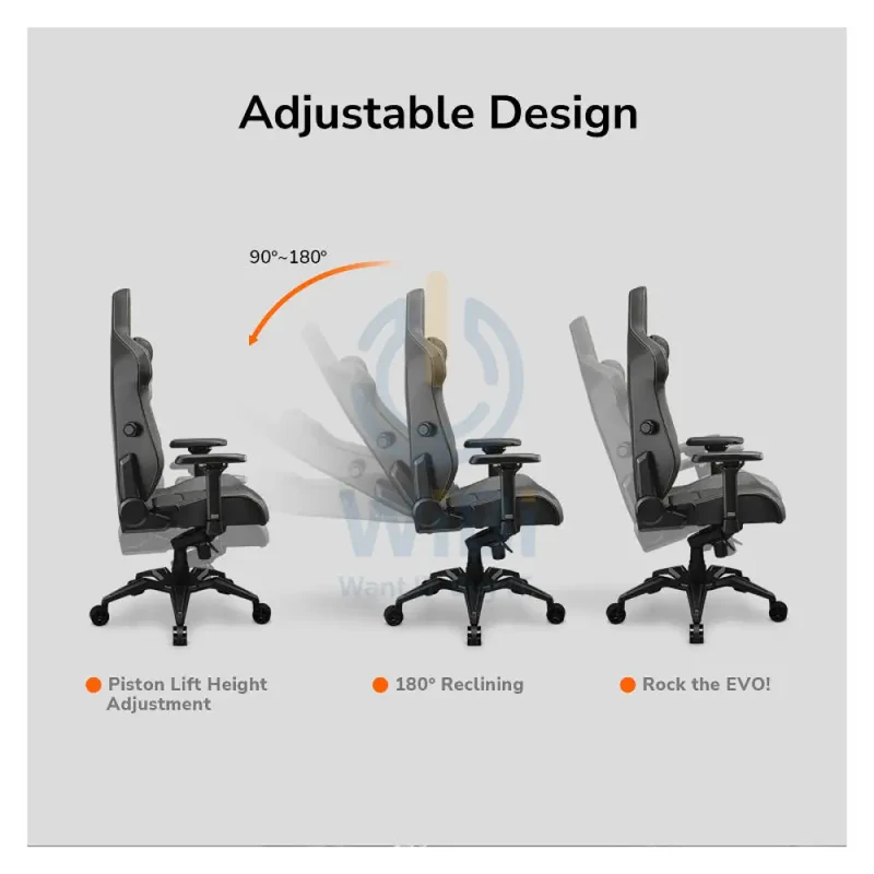Cougar Armor Evo Gaming Chair - Breathable PVC Leather / 4D / Orange