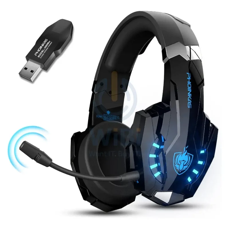 PHOINIKAS G9000 MAX Gaming Headphone - Black/Blue