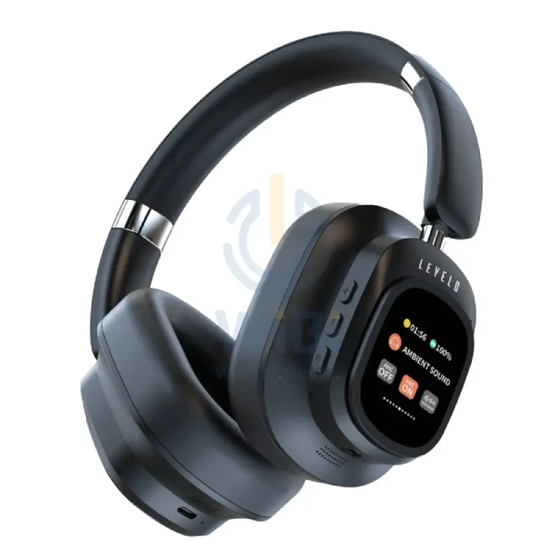 Levelo VibeMaster Wireless Hybrid ANC Headphone - Black
