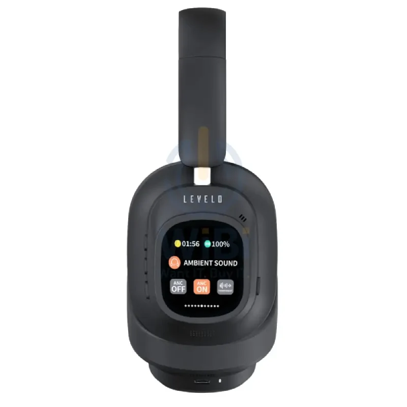 Levelo VibeMaster Wireless Hybrid ANC Headphone - Black