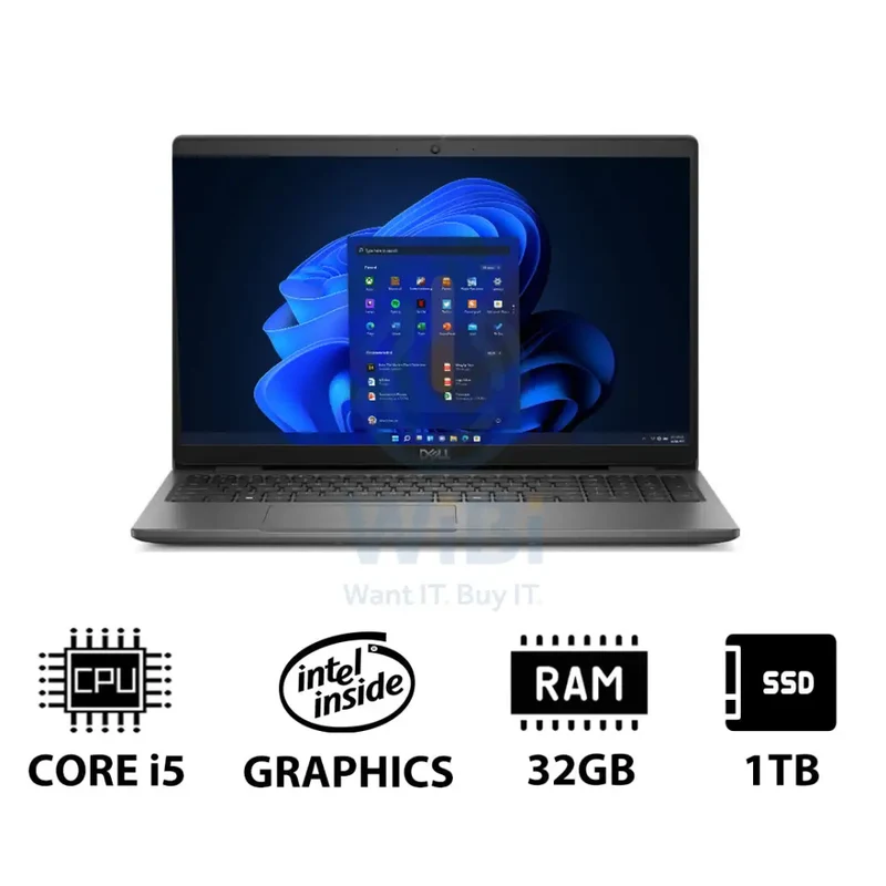 Dell Latitude 3550 - 15.6" FHD / i5 / 32GB / 1TB (NVMe M.2 SSD) / Win 11 Pro / 1YW - Laptop