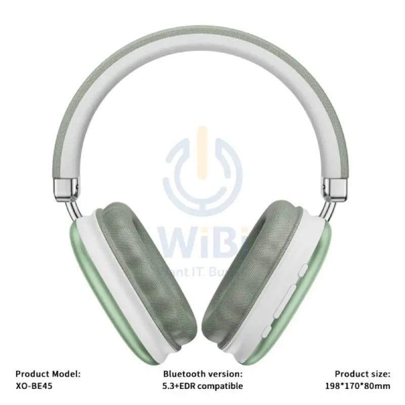 XO BE45 Beiguo Headband Headphone - Bluetooth / 400mAh / Green