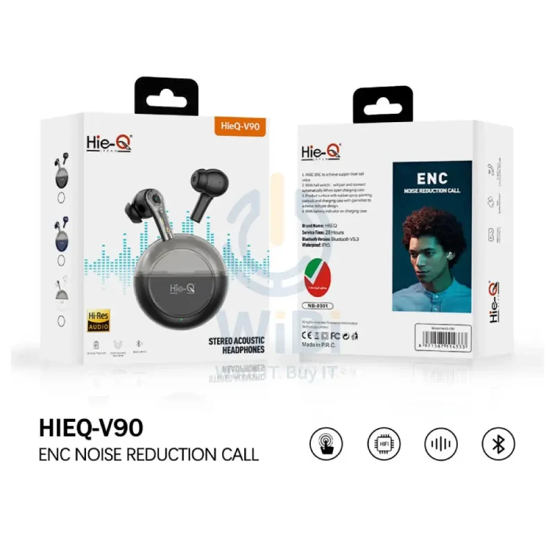 Hie-Q V90 Earbuds - Black