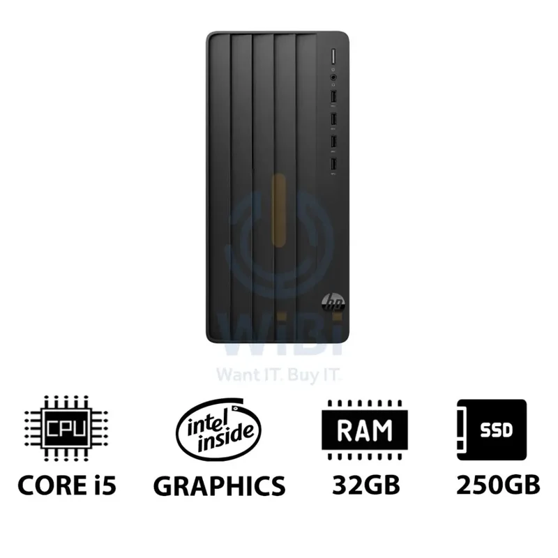HP Pro Tower 290 G9 - i5 / 32GB / 250GB (NVMe M.2 SSD) / Win 11 Pro / 1YW - Desktop