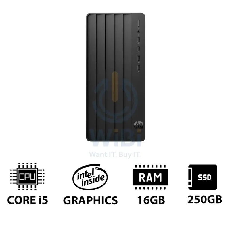 HP Pro Tower 290 G9 - i5 / 16GB / 250GB (NVMe M.2 SSD) / Win 11 Pro / 1YW - Desktop