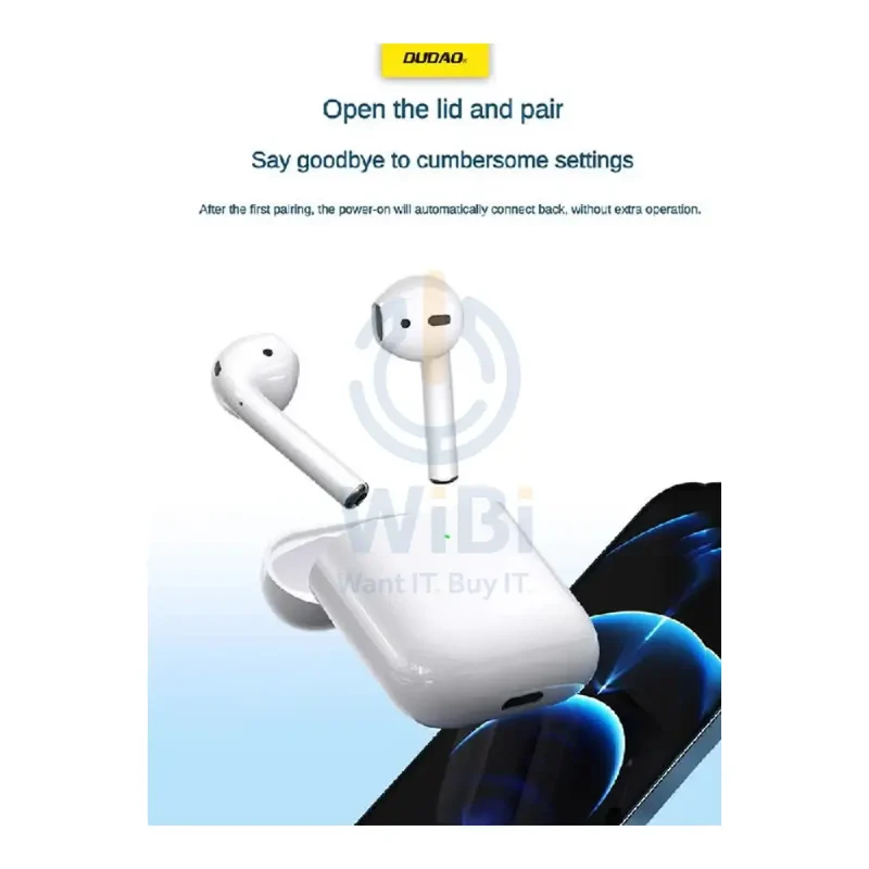 DUDAO U2S TWS Wireless Earbuds - In-Ear / Wireless / White