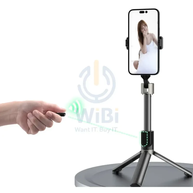 DUDAO F18 Retractable Remote Control Tripod Selfie Stick - Black