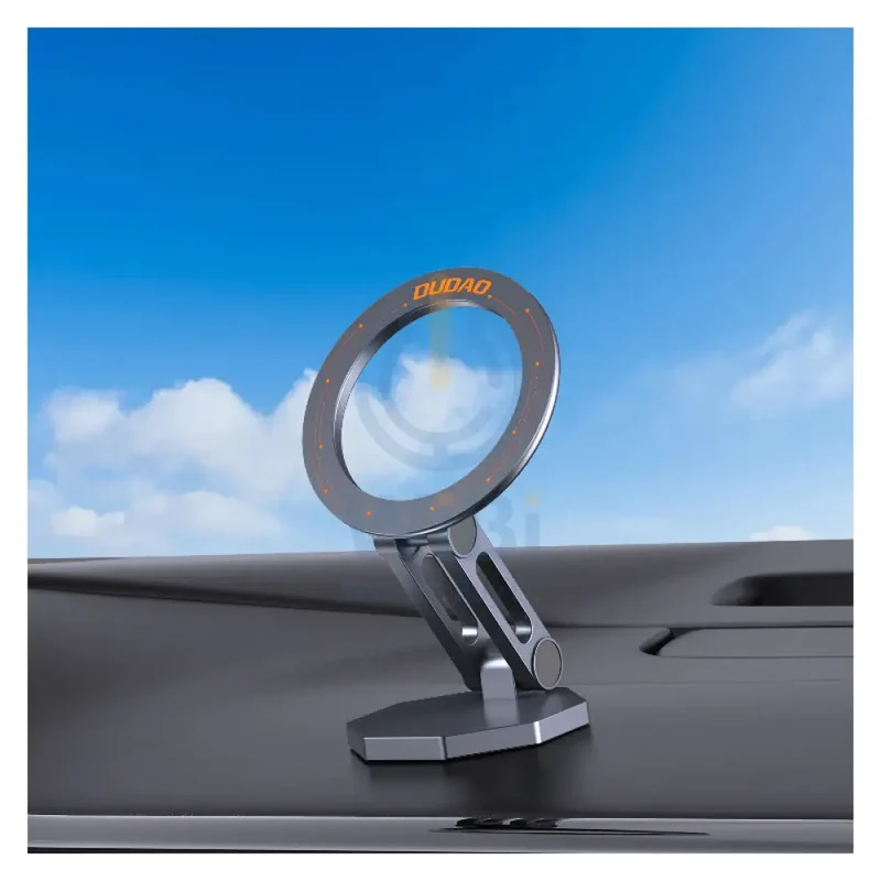 DUDAO F17+ Folding Magnet Car Phone Holder - Grey