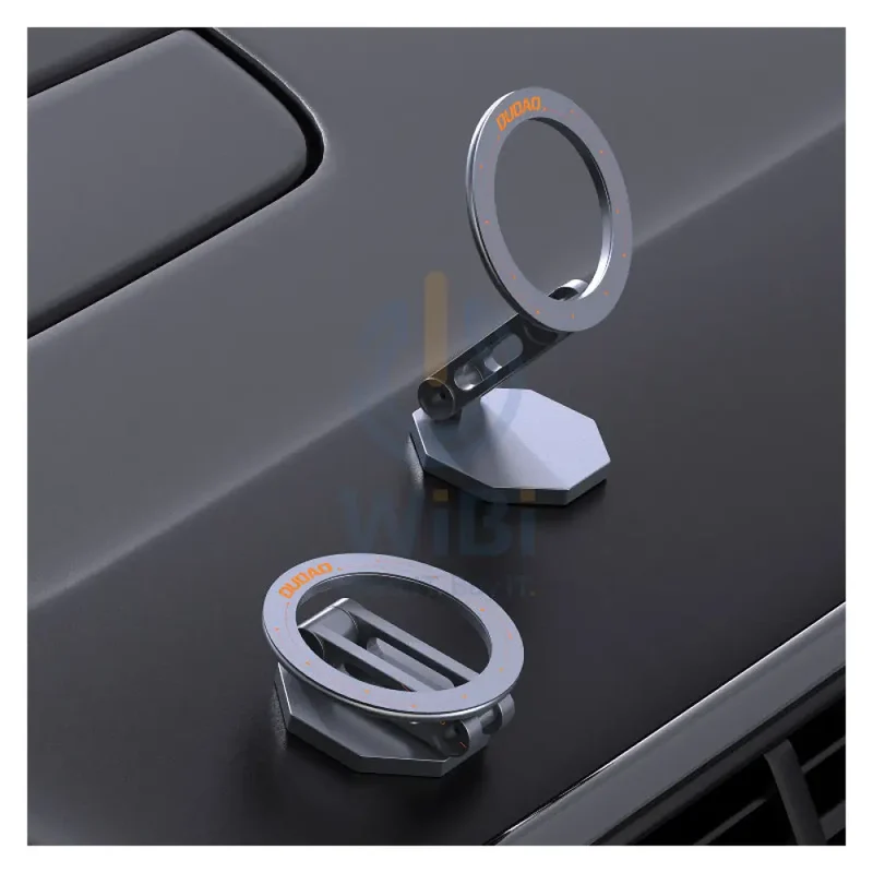 DUDAO F17+ Folding Magnet Car Phone Holder - Grey