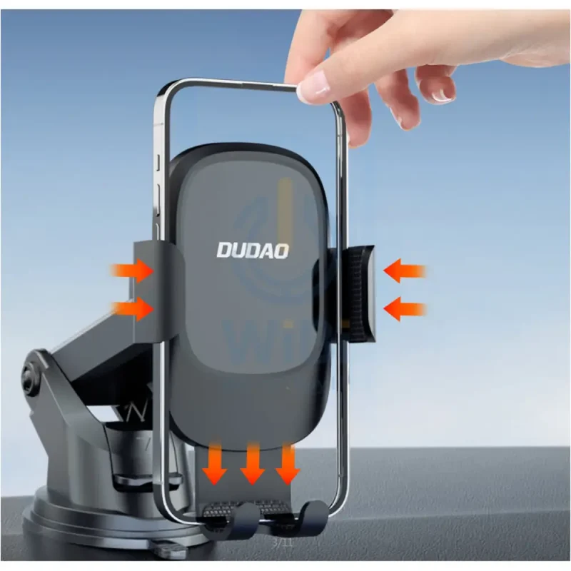 DUDAO F5N+ Suction Gravity Phone Holder - Black