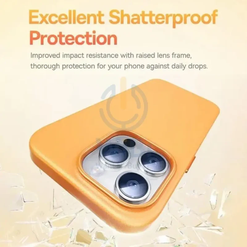 Baseus Fauxther Series Case for iPhone 15 Pro Max - Sunset Orange