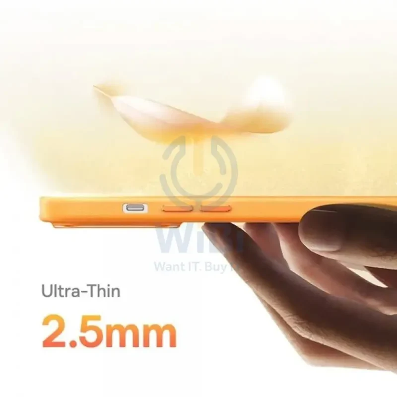 Baseus Fauxther Series Case for iPhone 15 Pro Max - Sunset Orange