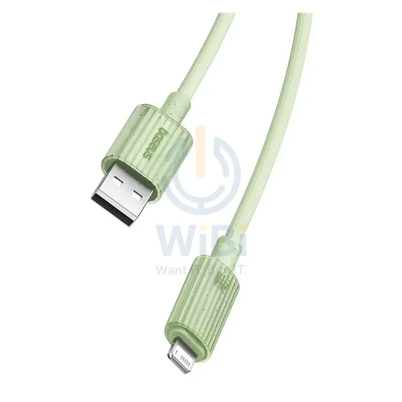 Baseus Habitat Series Fast Charging USB-A to Lightning Cable 2M - Natural Green