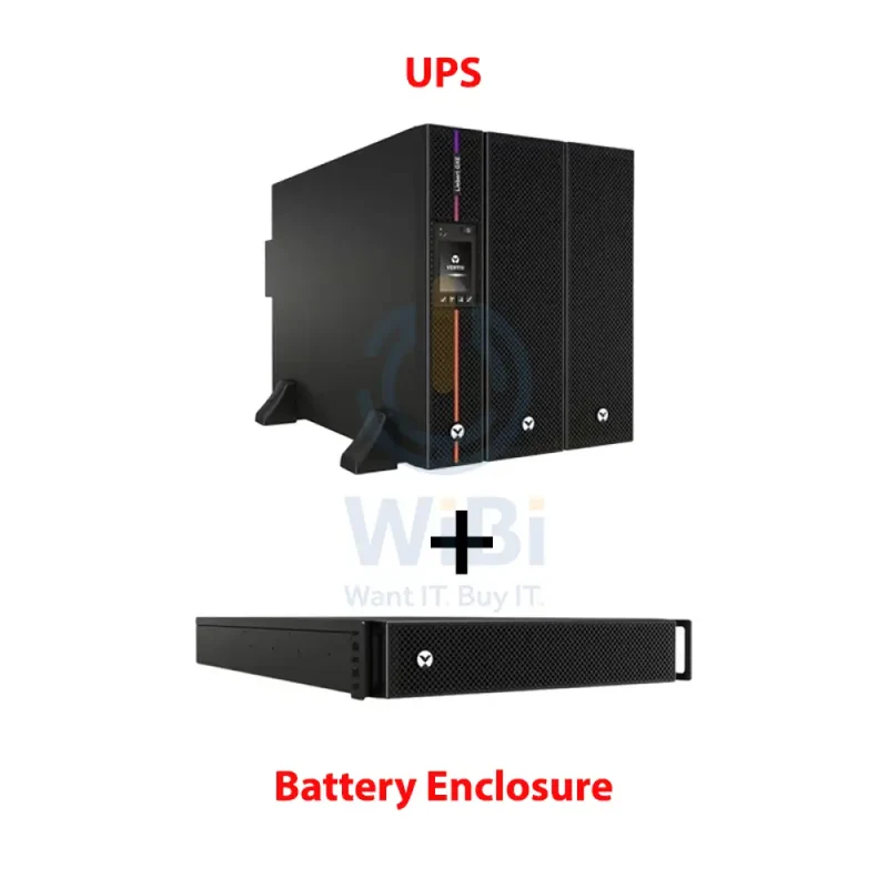 VERTIV Liebert GXE3-10KIRT5UXL - 1000Watts / 10000VA / Rack(5U) + GXE3-EBC240VRT3U External Battery Cabinets - Bundle Offer