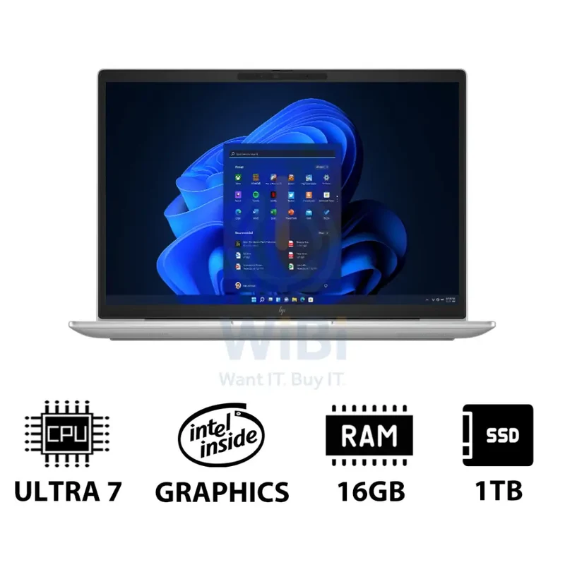 HP EliteBook 630 G11 - 13.3" WUXGA / Ultra 7 155U / 16GB / 1TB (NVMe M.2 SSD) / Win 11 Pro / 1YW / Silver - Laptop