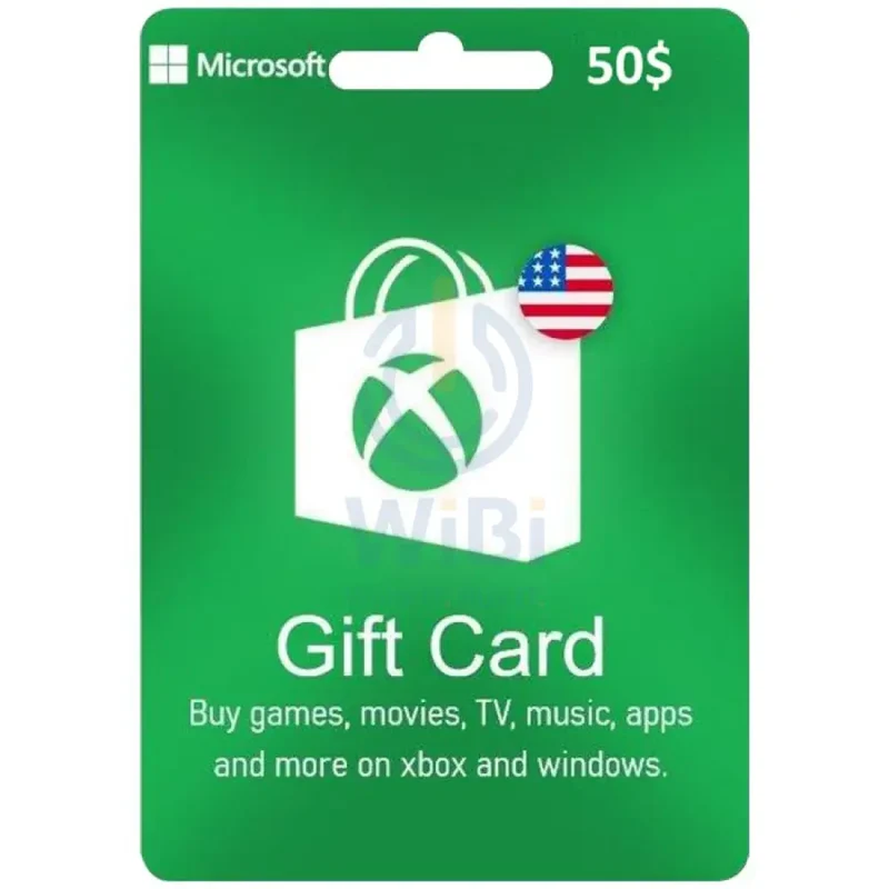 Microsoft XBOX CARD 50$ (US)