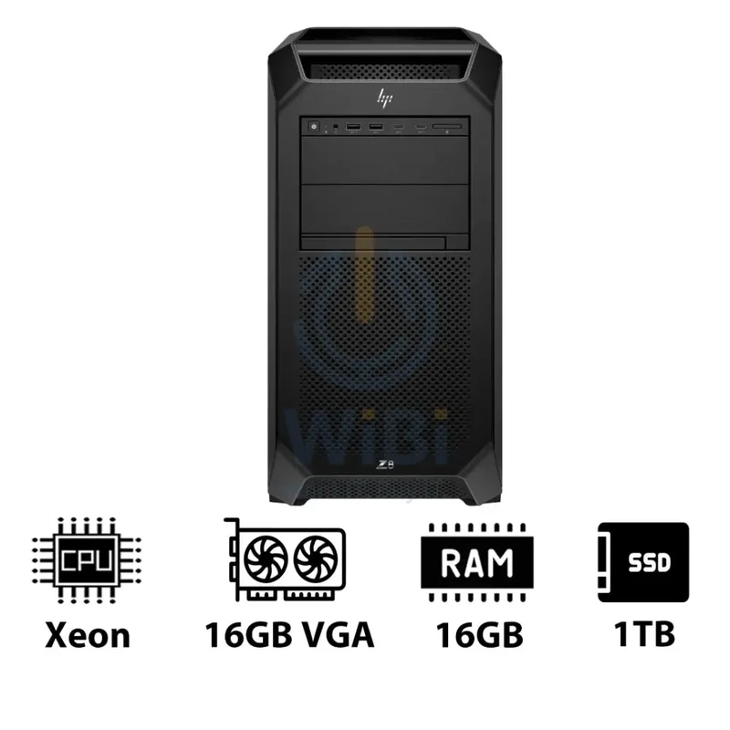 HP Z8 G5 Workstation - Xeon-2.0GHz / 12-Cores / 16GB / RTX 2000 ADA 16GB VGA / 1TB (NVMe M.2 SSD) / Win 11 Pro / 3YW