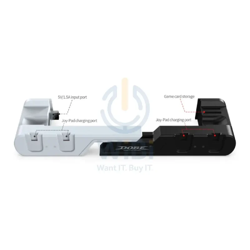 قاعدة شحن دوبي TNS-0122B لأيدي تحكم نينتندو سويتش OLED جوي كون يمين/يسار