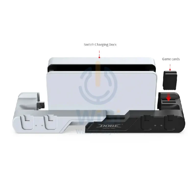 قاعدة شحن دوبي TNS-0122B لأيدي تحكم نينتندو سويتش OLED جوي كون يمين/يسار