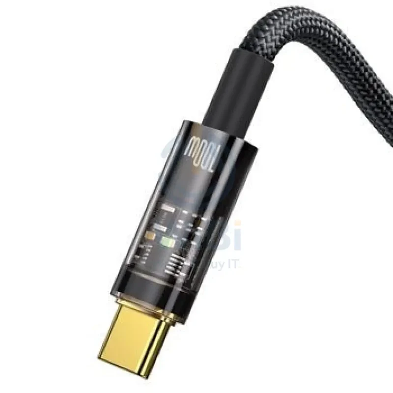 Baseus Explorer Series Auto Power-Off Fast Charging Data Cable USB to Type-C - 100W / 2m / Black