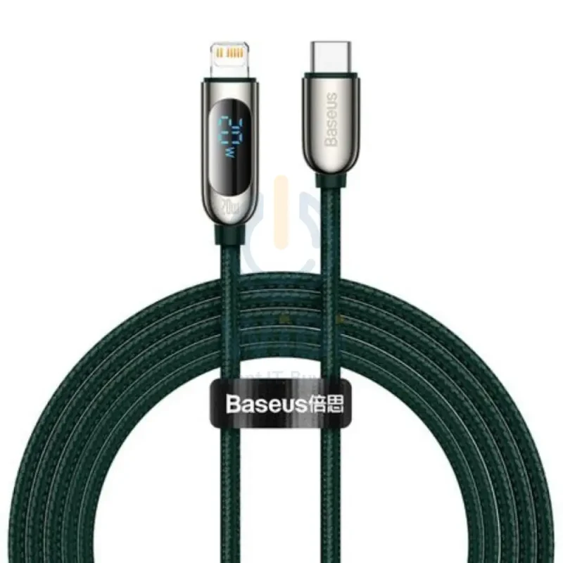 Baseus Display Fast Charging Data Cable Type-C to Lightning - 20W / 2m / Green