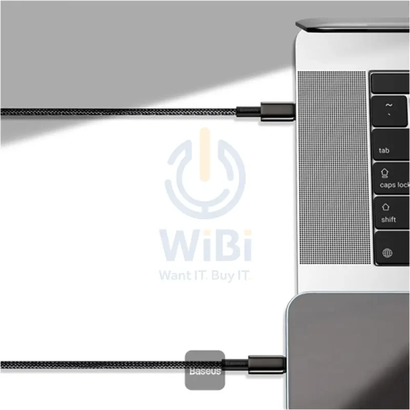 Baseus Tungsten Gold Fast Charging Data Cable - Type-C / 100W / 1Meter / Black