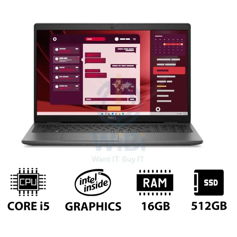 Dell Latitude 3550 - 15.6" FHD / i5 / 16GB / 512GB (NVMe M.2 SSD) / DOS (Without OS) / 1YW - Laptop