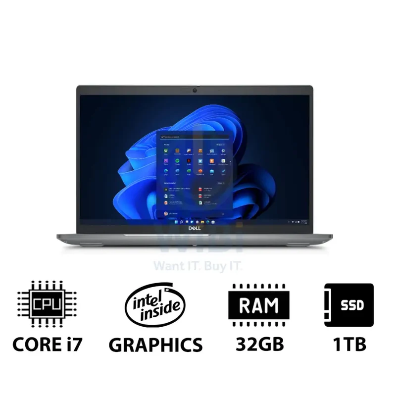 Dell Latitude 5550 - 15.6" FHD / i7 / 32GB / 1TB (NVMe M.2 SSD) / Win 11 Pro / 1YW - Laptop