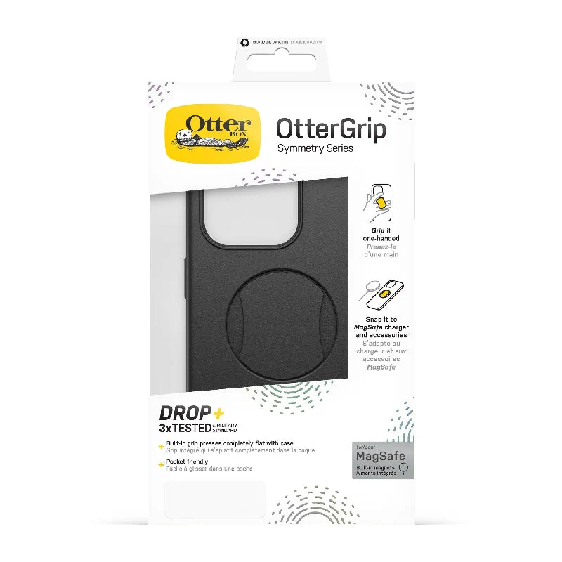 OtterBox OtterGrip Symmetry MagSafe Case - Apple iPhone 15 Pro Max / Black