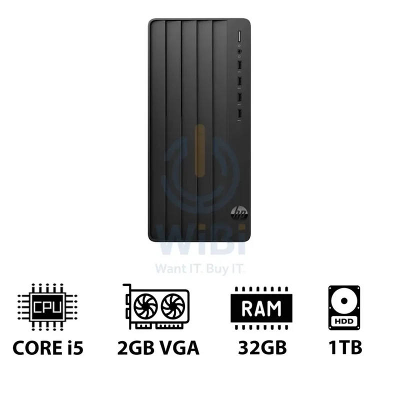 HP Pro Tower 290 G9 - i5 / 32GB / 1TB HDD / 2GB VGA / DOS (Without OS) / 1YW - Desktop