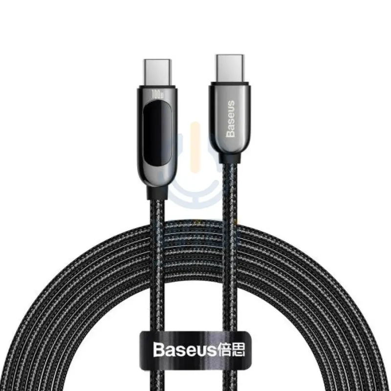 Baseus Display Fast Charging Data Cable Type-C to Type-C - 100W / 2m / Black