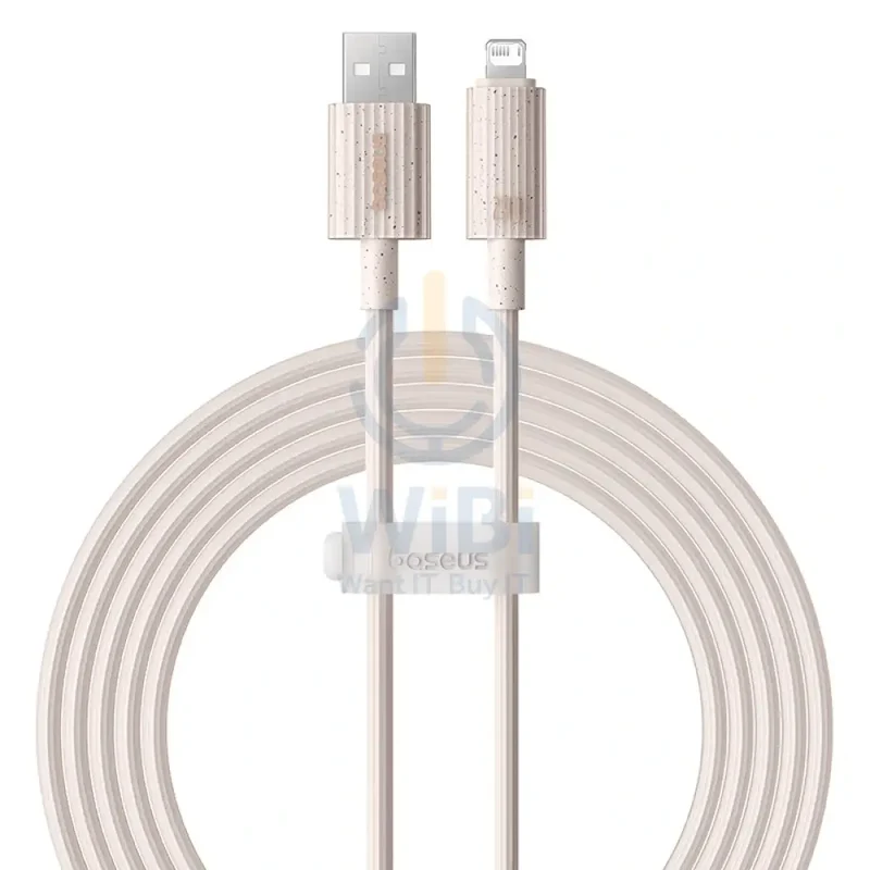 Baseus Habitat Series Fast Charging USB-A to Lightning Cable - 2M / Wheat Pink