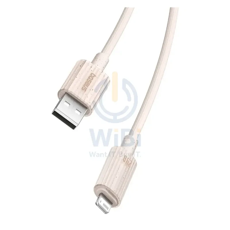 Baseus Habitat Series Fast Charging USB-A to Lightning Cable - 1m / Wheat Pink