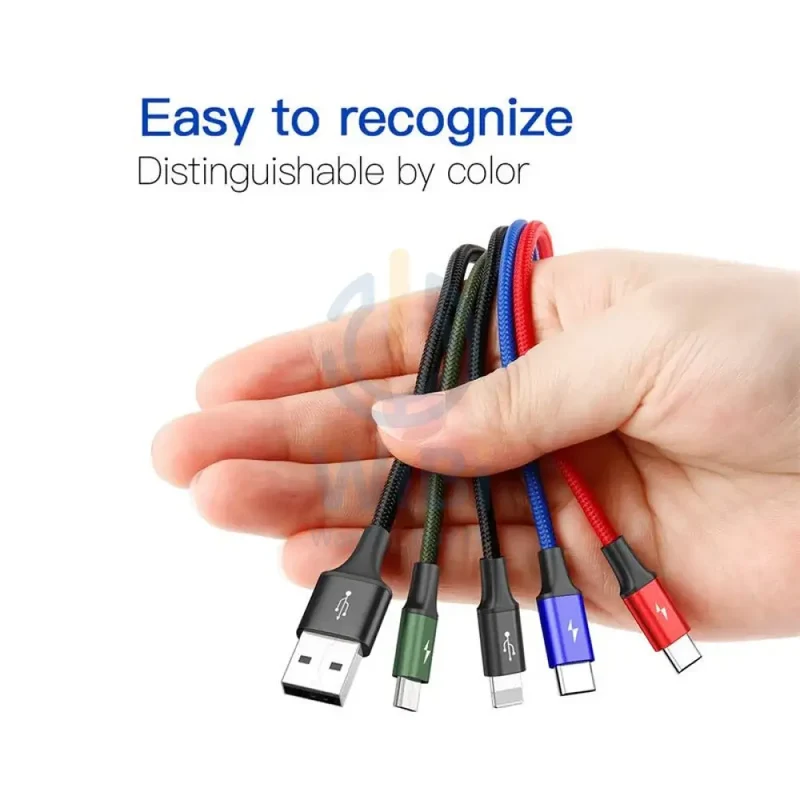 Baseus 4 in 1 Cable - Lightning / 2 x USB-C / Micro USB - Cable