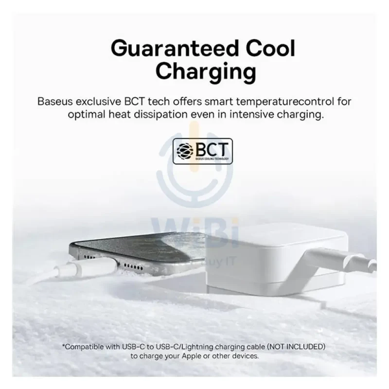 Baseus Palm Fast Charger - 20W / Moon White