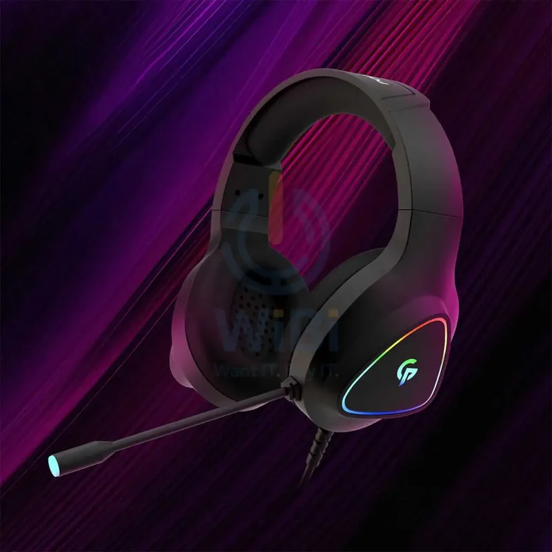 Porodo Gaming RGB Headphone HD Sound - Black