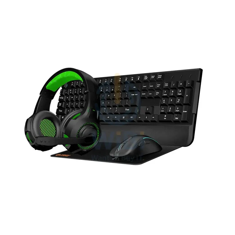 Porodo 4in1 Gaming Starter Kit - Black