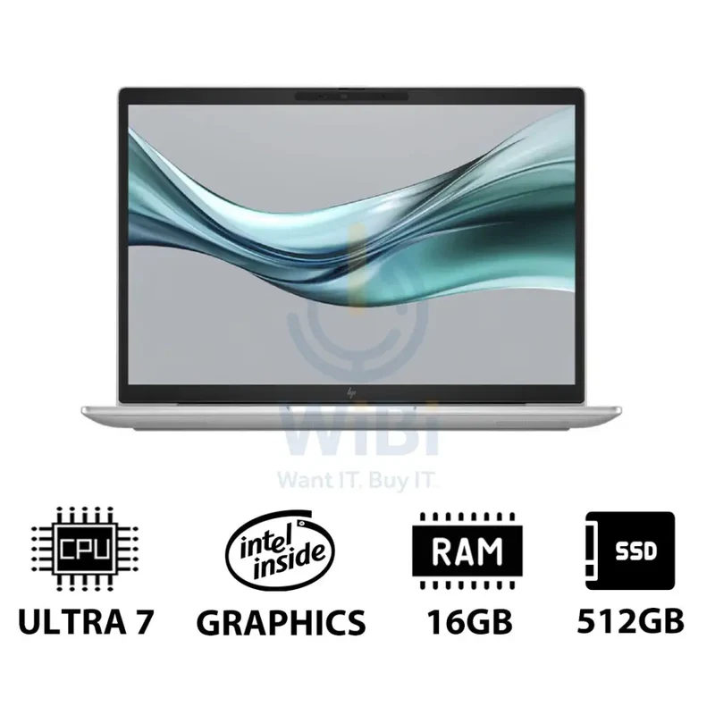 HP EliteBook 630 G11 - 13.3" WUXGA / Ultra 7 155U / 16GB / 512GB (NVMe M.2 SSD) / DOS (Without OS) / 1YW / Silver - Laptop