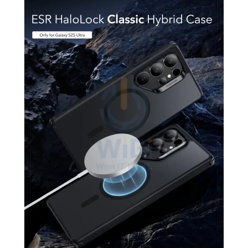 ESR Classic Hybrid Case (HaloLock) - Samsung Galaxy S25 Ultra / Frosted Black