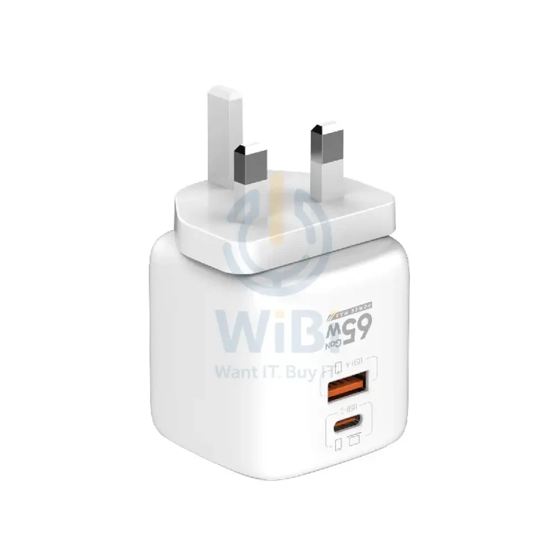 LDNIO Q2617 GAN Super Fast Charger - 65W / USB-A / Type-C / White