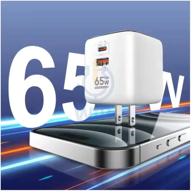 LDNIO Q2617 GAN Super Fast Charger - 65W / USB-A / Type-C / White