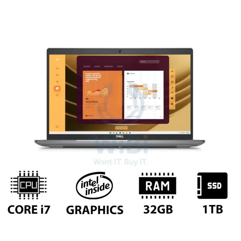 Dell Latitude 5550 - 15.6" FHD / i7 / 32GB / 1TB (NVMe M.2 SSD) / DOS (Without OS) / 1YW - Laptop