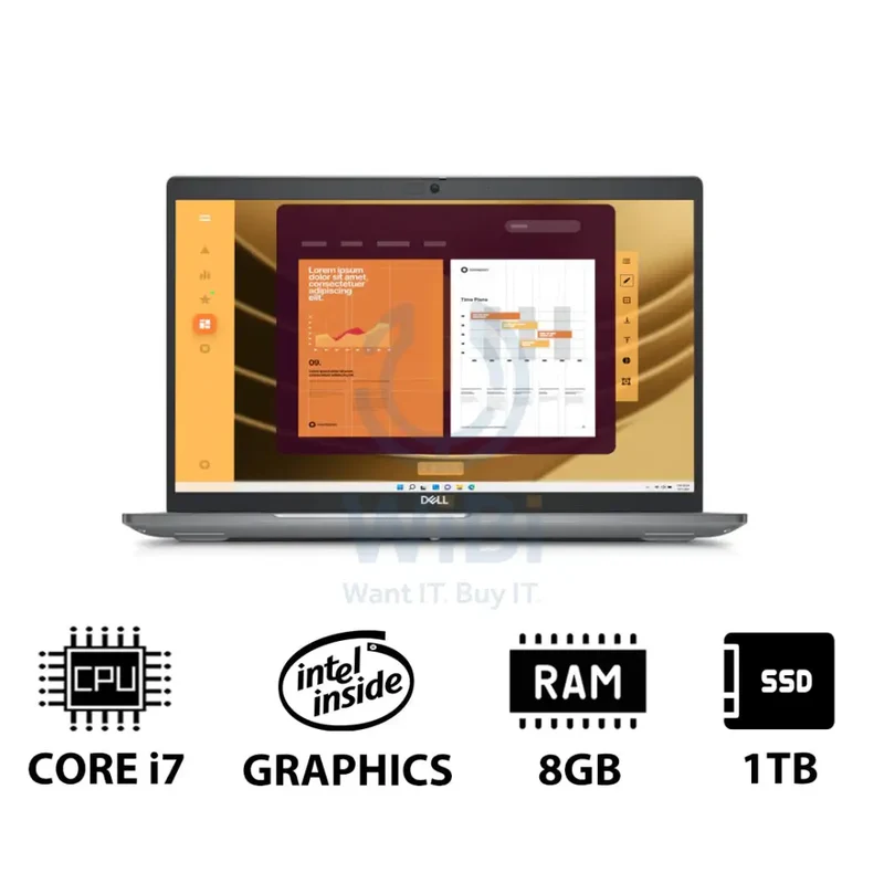 Dell Latitude 5550 - 15.6" FHD / i7 / 8GB / 1TB (NVMe M.2 SSD) / DOS (Without OS) / 1YW - Laptop