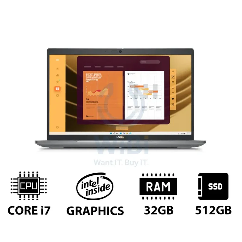 Dell Latitude 5550 - 15.6" FHD / i7 / 32GB / 512GB (NVMe M.2 SSD) / DOS (Without OS) / 1YW - Laptop