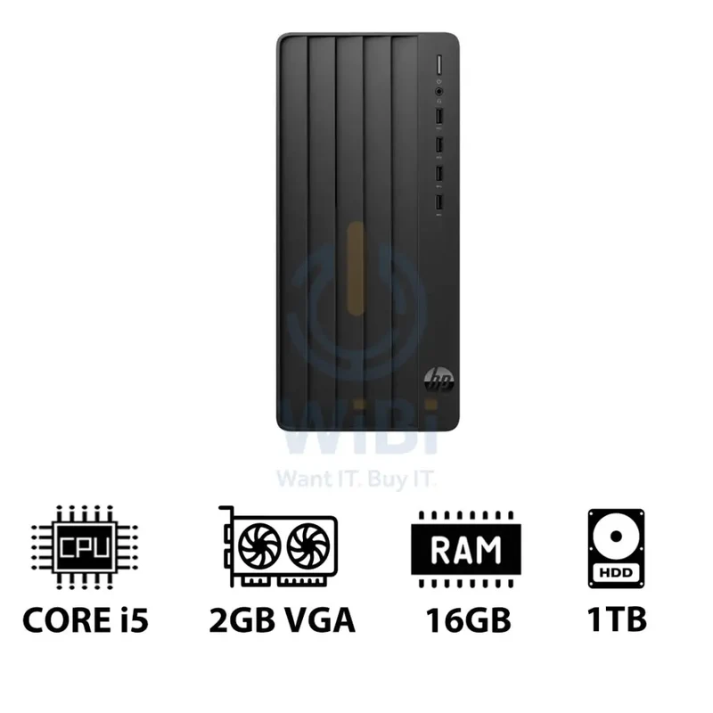 HP Pro Tower 290 G9 - i5 / 16GB / 1TB HDD / 2GB VGA / DOS (Without OS) / 1YW - Desktop