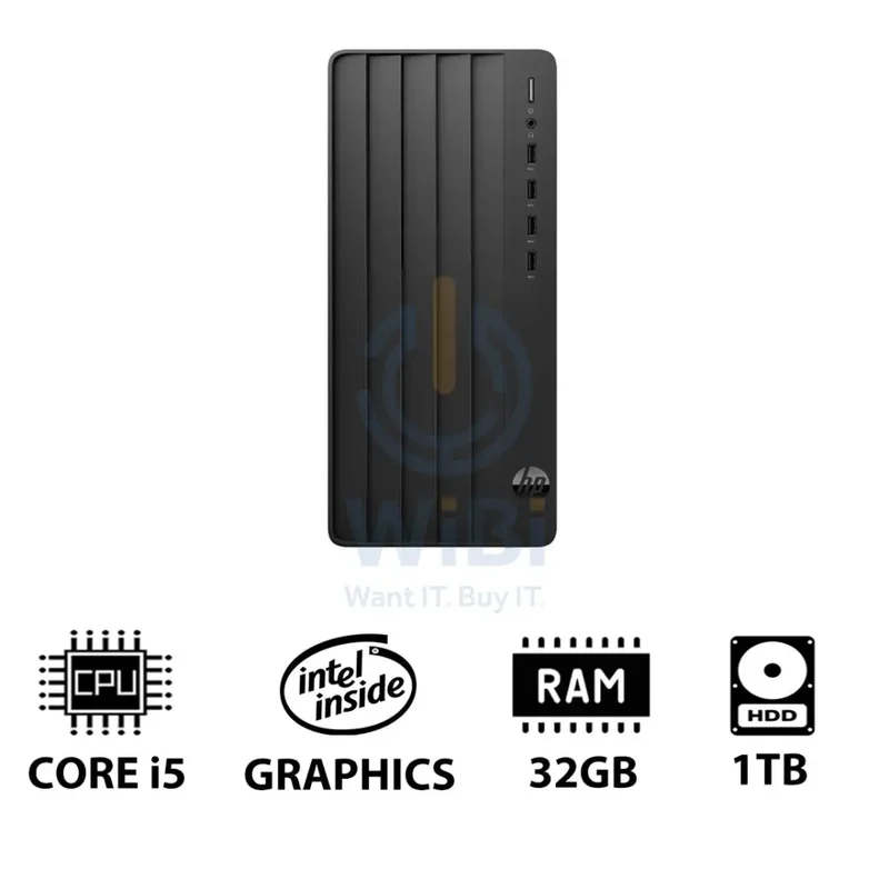 HP Pro Tower 290 G9 - i5 / 32GB / 1TB HDD / DOS (Without OS) / 1YW - Desktop