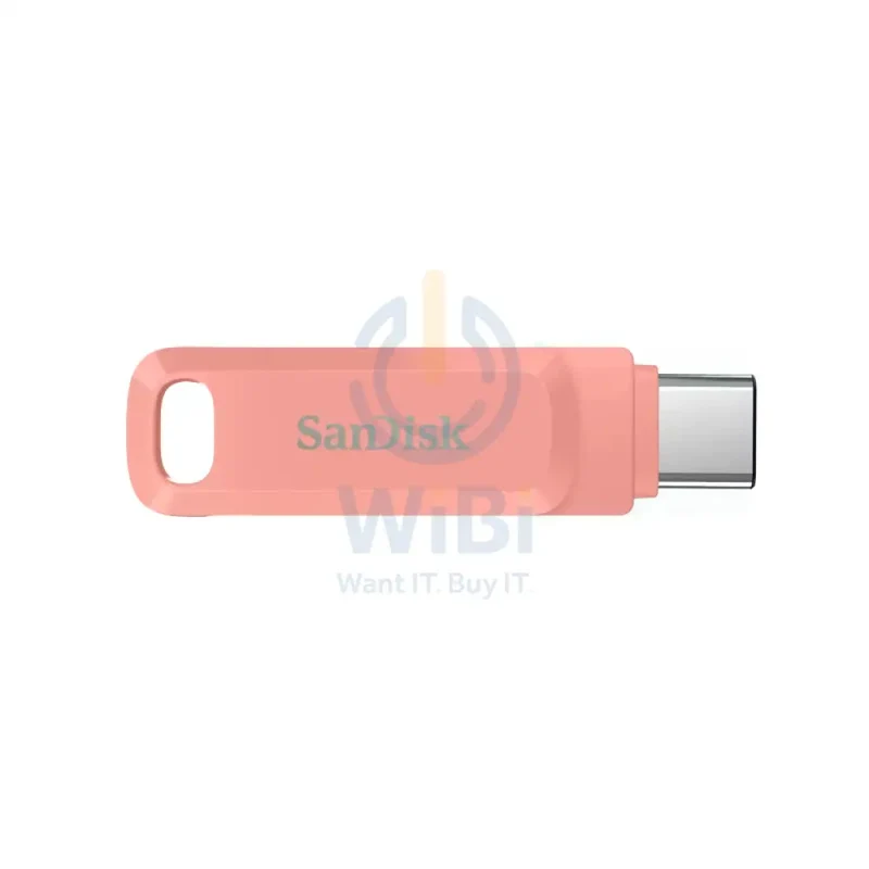 SanDisk Ultra Dual Drive Go Flash Drive - 128GB / Up to 150 MB/s / USB 3.2 Gen 1 / Type-C / Peach