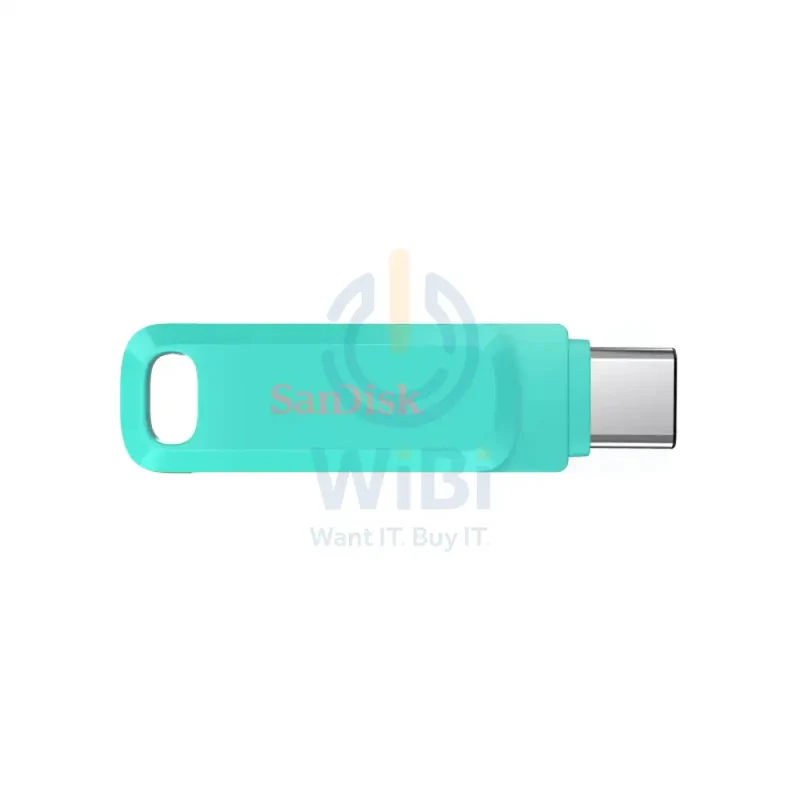 SanDisk Ultra Dual Drive Go Flash Drive - 64GB / Up to 150 MB/s / USB 3.2 Gen 1 / Type-C / Mint