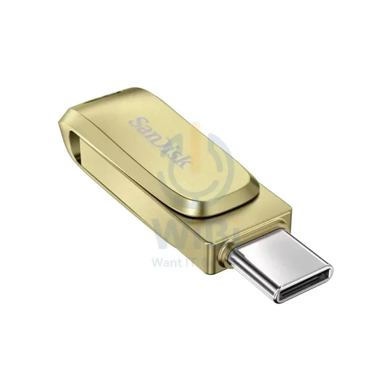 SanDisk Ultra Dual Drive Luxe - 256GB / Up to 400 MB/s / USB 3.2 Gen 1 / Type-C / Gold