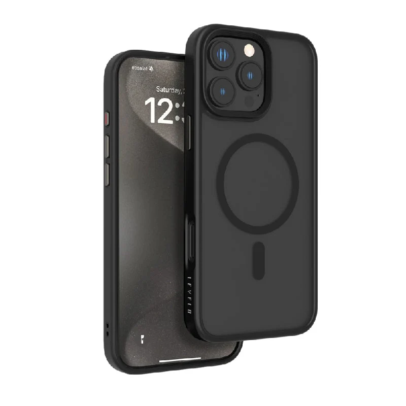 Levelo Matte Solo MagSafe Case - Apple iPhone 16 Pro / Black